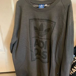 very oversized adidas crew neck